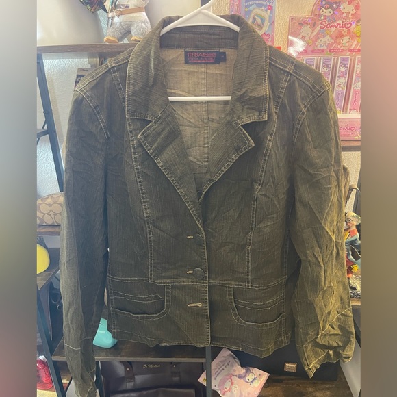 Tribal Khaki Women's Blazer with Dove - Picture 2 of 4